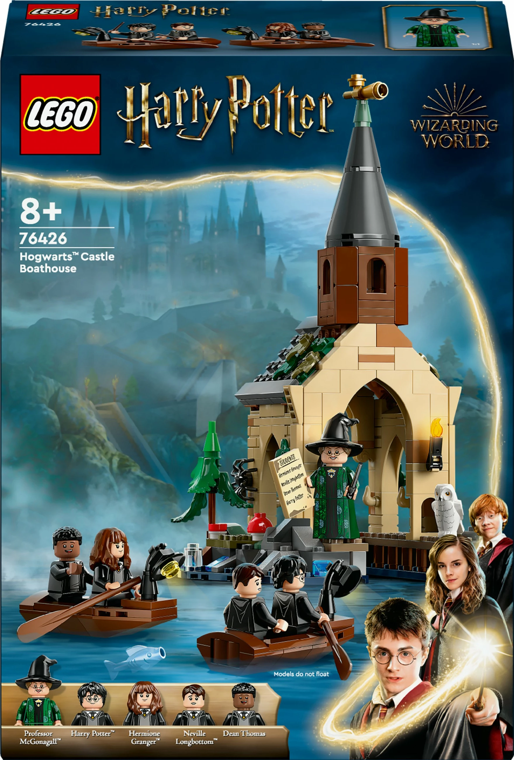 Set ndërtimi LEGO Harry Potter Hogwarts Castle Boathouse 350 pjesë, multingjyrësh