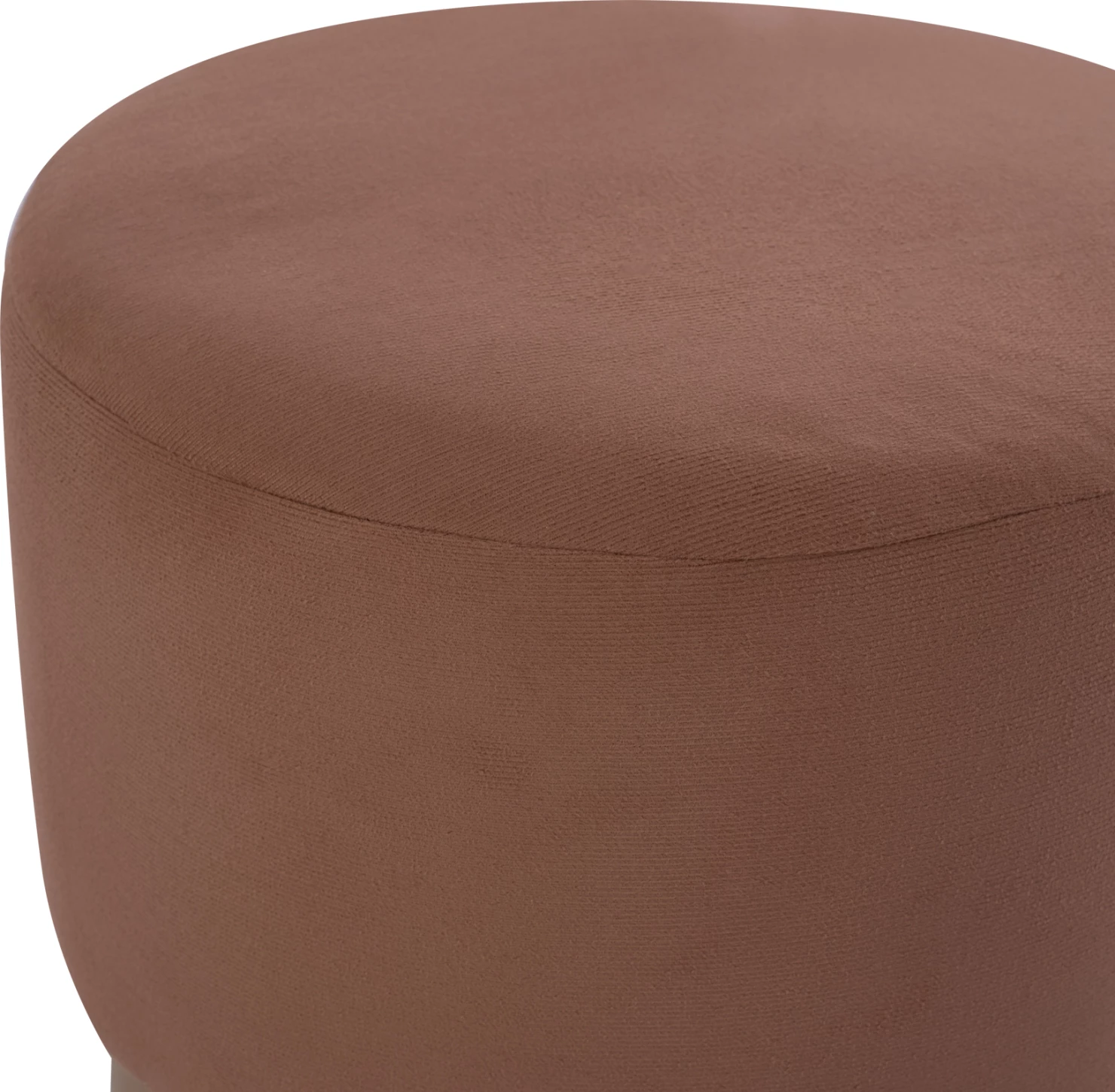 Puf/Karrige cilindrike, ngjyrë kafe, bazë e artë, FH9260.04