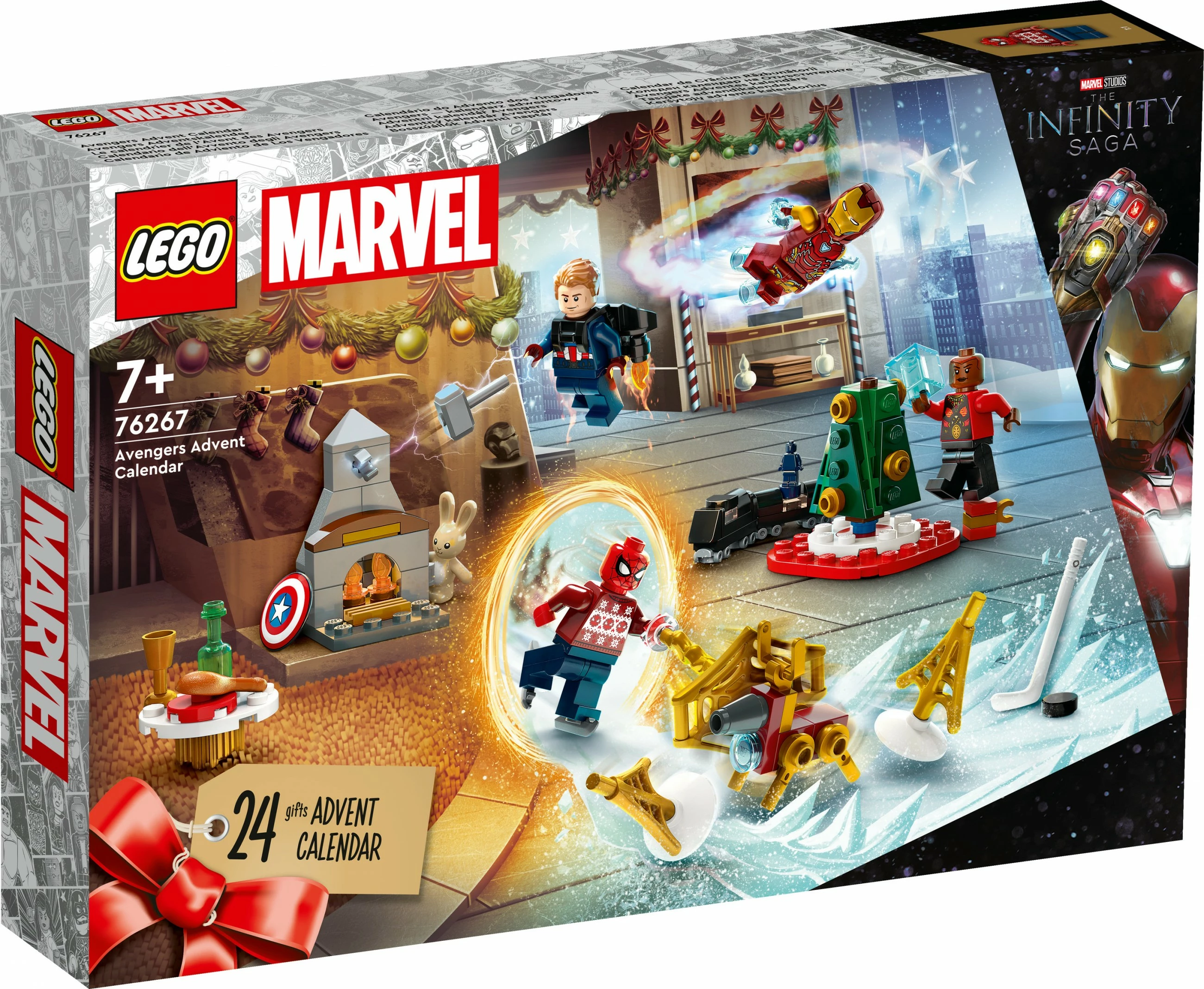 Set ndërtimi LEGO Marvel 76267, Advent Calendar, multikolor