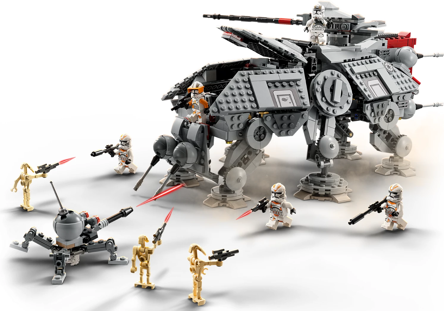 Set LEGO Star Wars AT-TE Walker 75337, 1082 copa, 9+