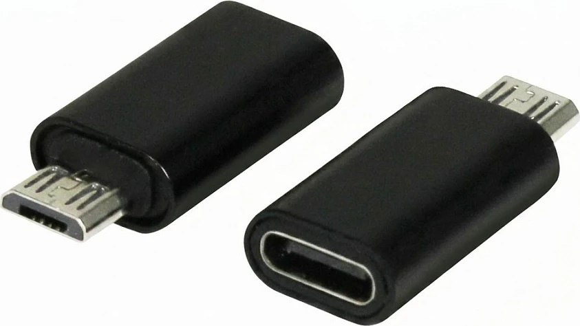 Adapter USB Synergy21 ALLTRAVEL, Micro USB në USB-C, i zi