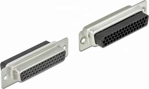 Adapter DeLOCK D-Sub HD 44-pin në 2x RJ45, femër/femër, crimp, bezhë