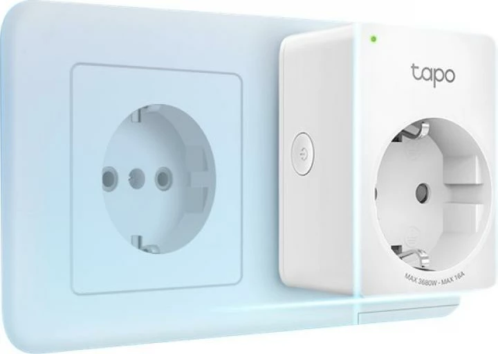 Prizë smart Wi‑Fi, TP-Link Tapo P110, 16A 3680W, monitorim energjie, e bardhë