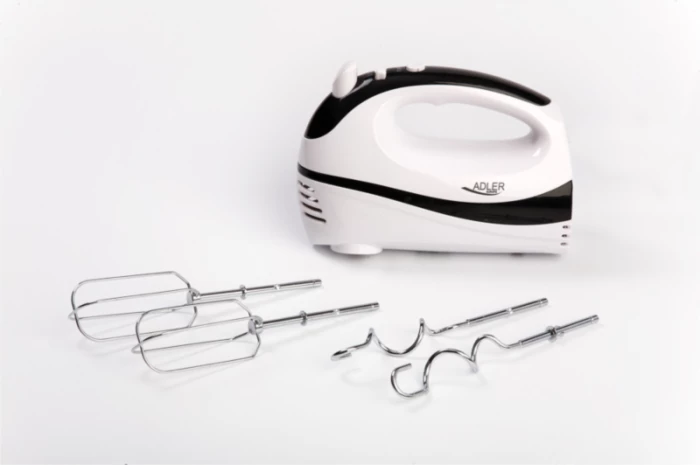 Mikser dore ADLER AD4205b 300 W, 5 shpejtësi, Turbo, me 2 shtojca, e zezë