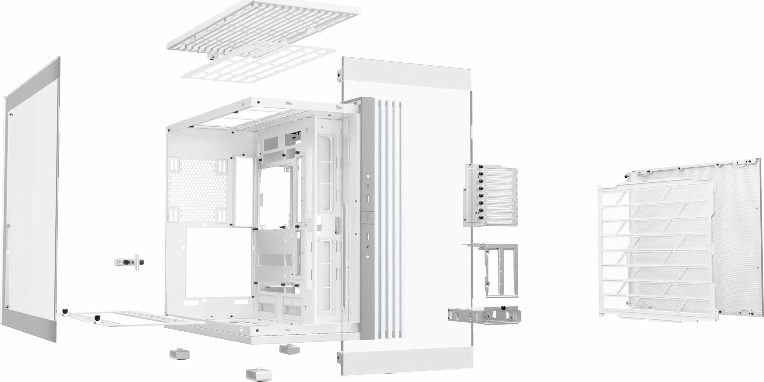 Kasë be quiet! Light Base 900 DX ARGB (BGW70), Midi Tower ATX/eATX/XL-ATX, panoramic me xham, pa ventilatorë, e bardhë