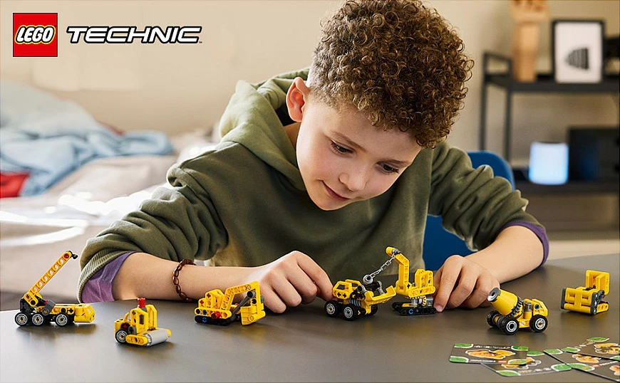 Set ndërtimi LEGO Technic 42233 Mighty Machines, 44 pjesë, shumëngjyrësh