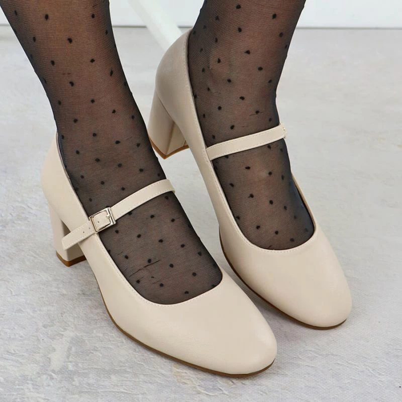 Këpucë elegante për femra Leone, nude