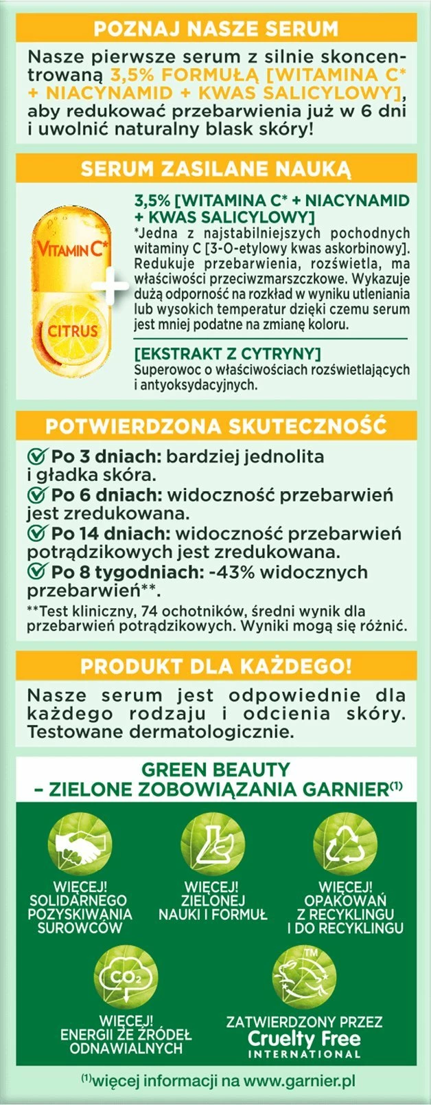 Serum fytyre Garnier Skin Naturals Vitamin C 3.5% 30ml