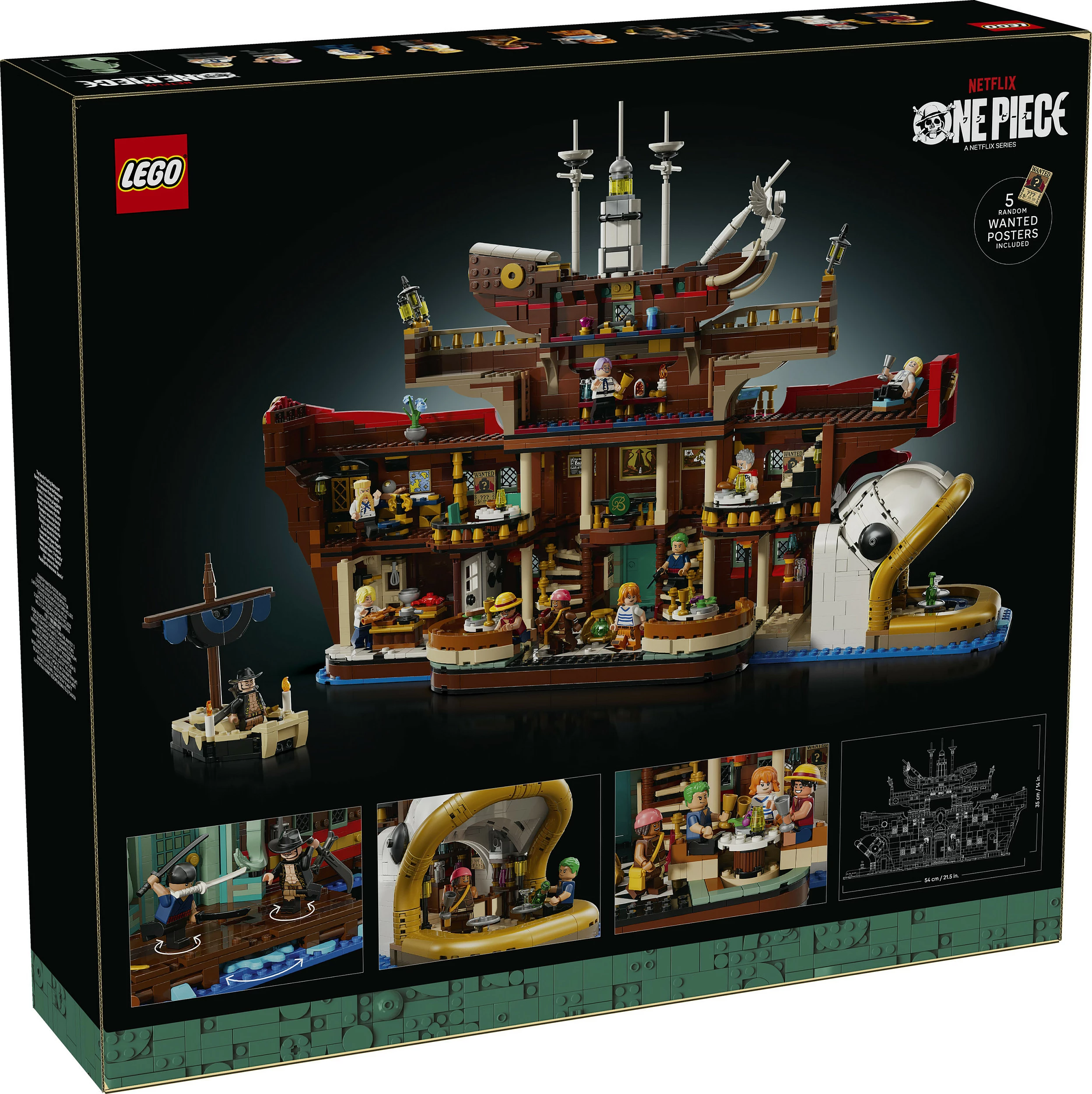 Set ndërtimi LEGO ONE PIECE The Baratie Floating Restaurant 75640, 3402 copë, 18+, multikolor