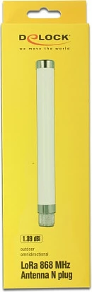 Antenë omni-directionale DeLOCK 89633, N-type Male, 868 MHz, 1.89 dBi, e bardhë