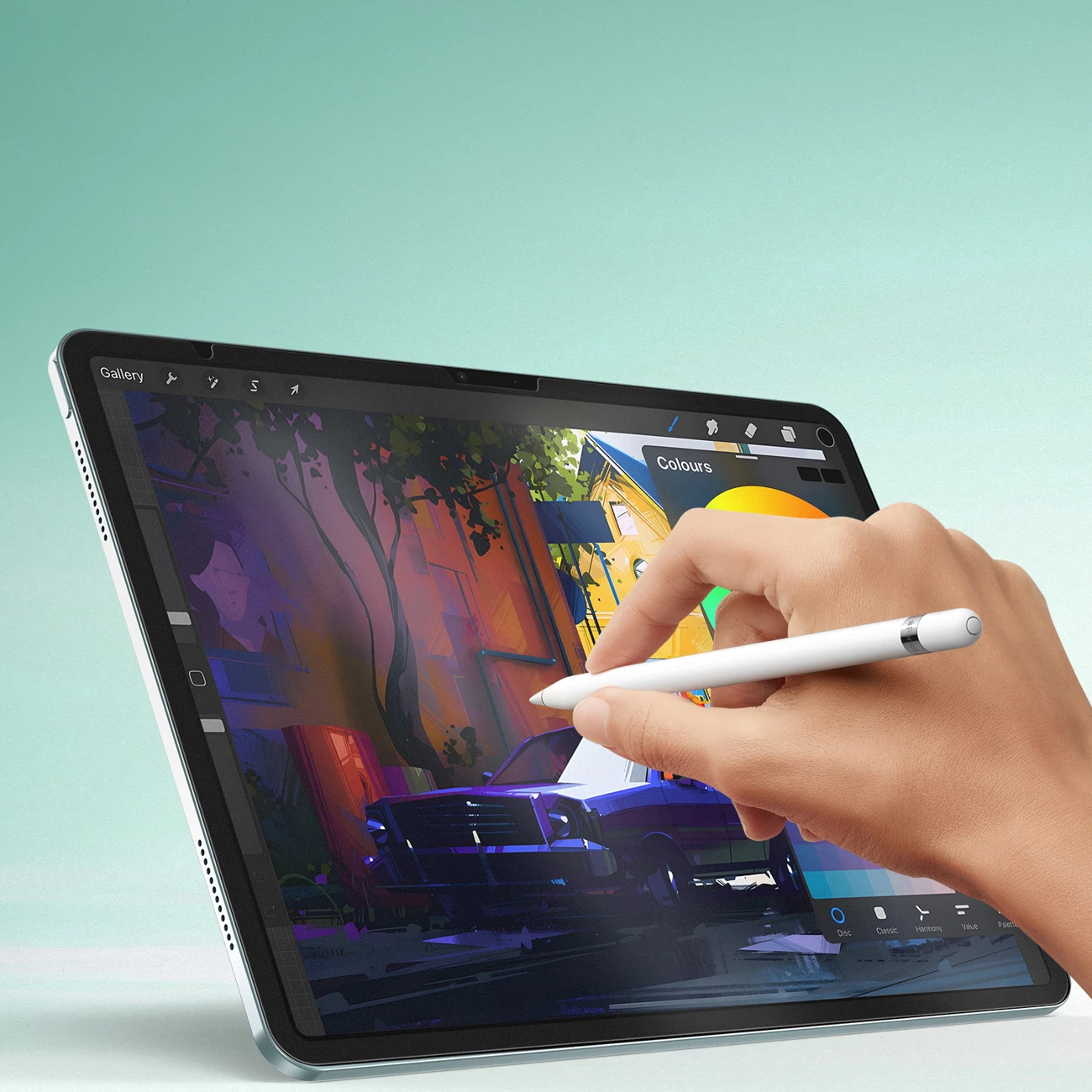 Mbrojtës ekrani paperlike Dux Ducis Naad për iPad Air 13" (2024/2025), kornizë e zezë