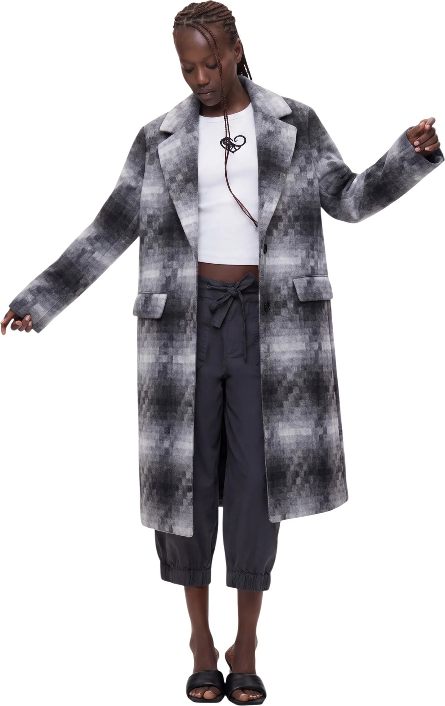 Pallto për femra Desigual COAT_MUMBAI 26WWEW53, e zezë [Madhësia: XL]