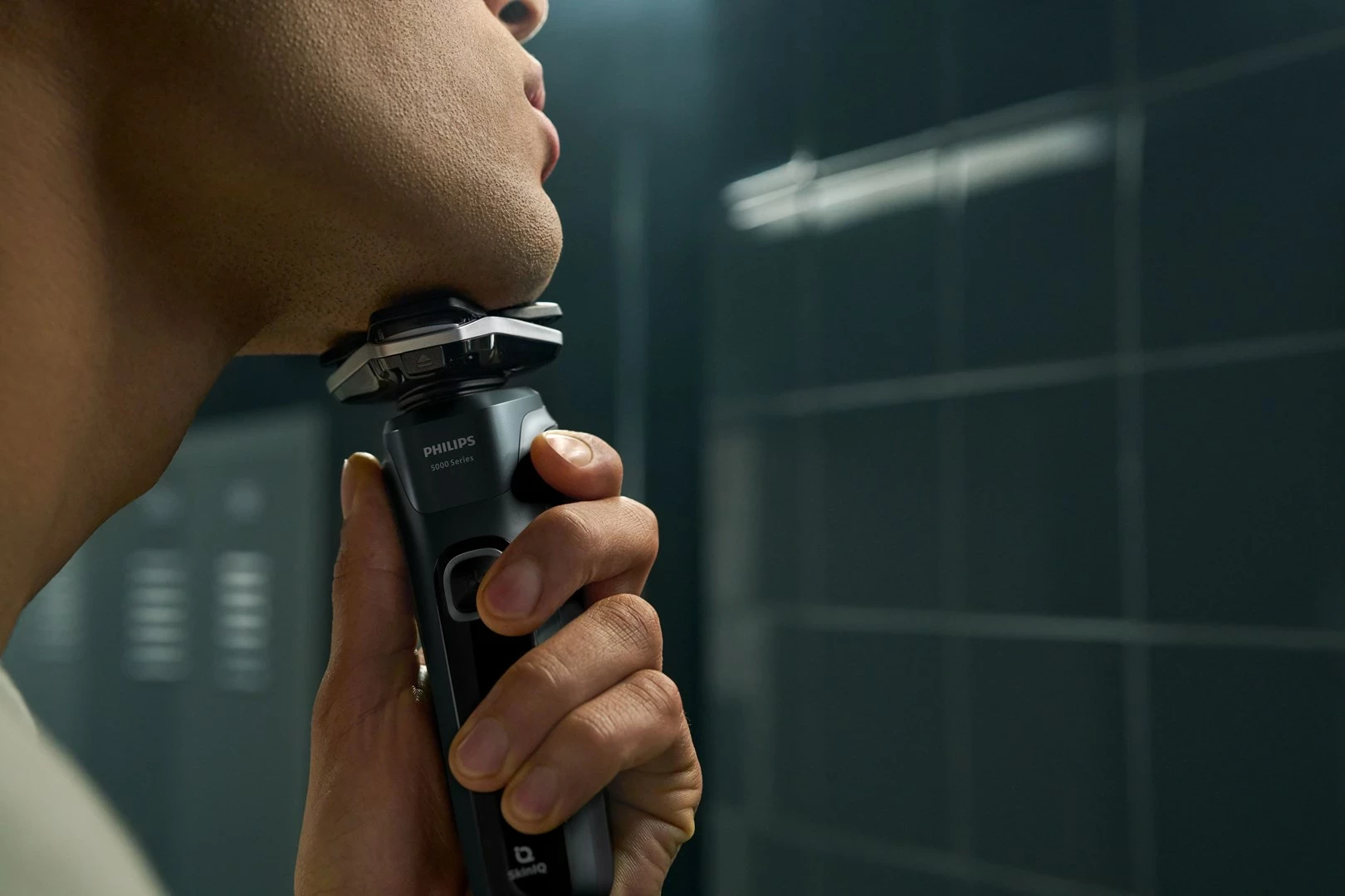Makinë rroje Philips SHAVER Series 5000 S5884/50, Trimmer, E zezë, Jeshile