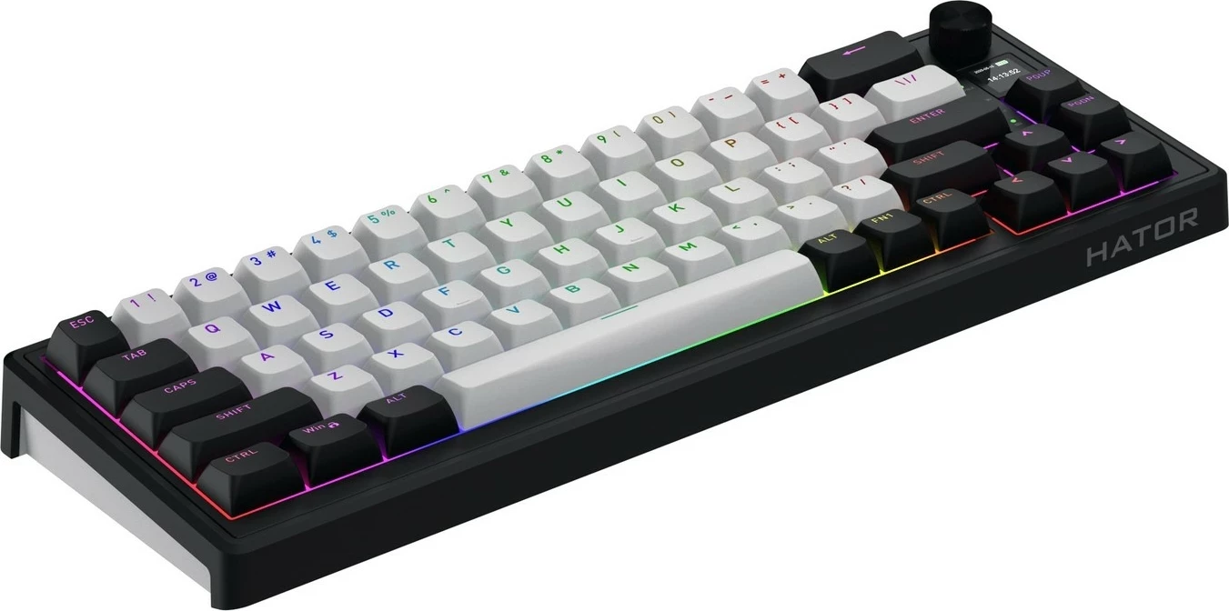 Tastierë gaming Hator Skyfall 65 MAG ULTIMA 8K, RGB, wireless/wired, hot-swap, bardhë-zi