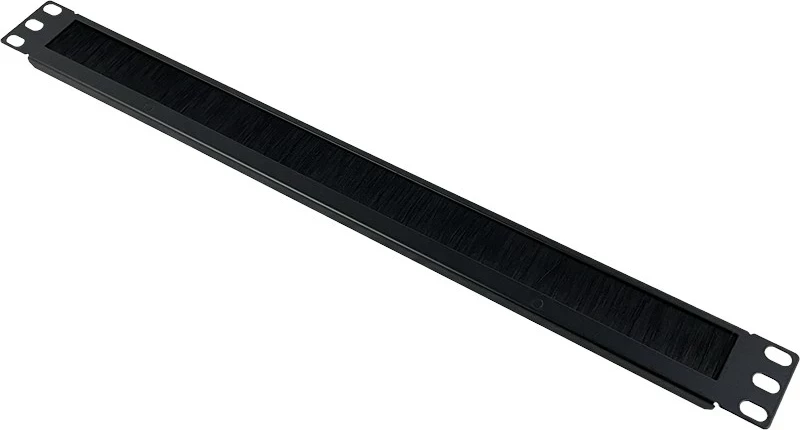Panel brushë për rack A-LAN PK047, 1U, çelik, zi