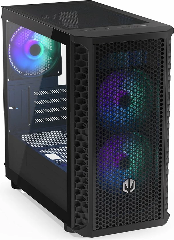 Kasë Endorfy Signum M30 ARGB (EY2A020), Mini Tower microATX, x3 PWM ARGB fanë, USB-C, e zezë