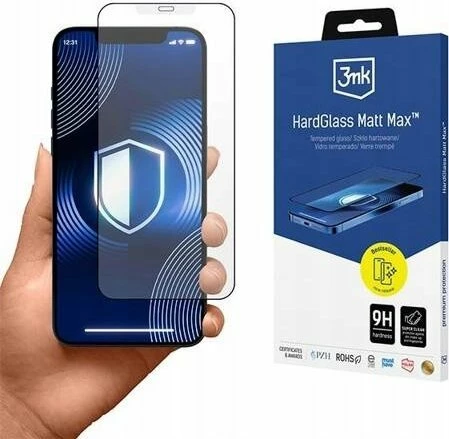 Xham mbrojtës 3MK HardGlass Matt Max për Apple iPhone 15 Pro, matte, 9H, 0.3 mm, 1 copë