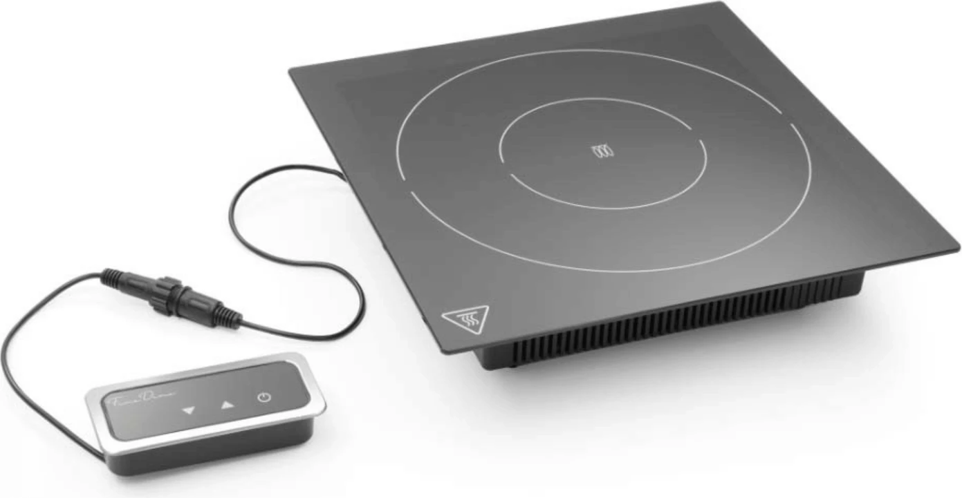 Pllakë induksioni e inkorporueshme, Fine Dine, 1000 W, 350x350 mm, e zezë