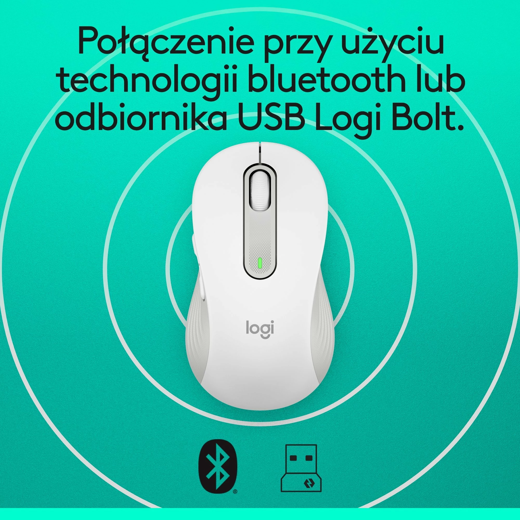 Maus wireless Logitech Signature M650 2000 DPI (910-006255), bardhë/gri