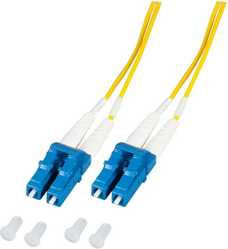 Kabllo fiber optike EFB Elektronik O0350.3-1.2, OS2 single-mode, LC-LC duplex, 3m, e verdhë