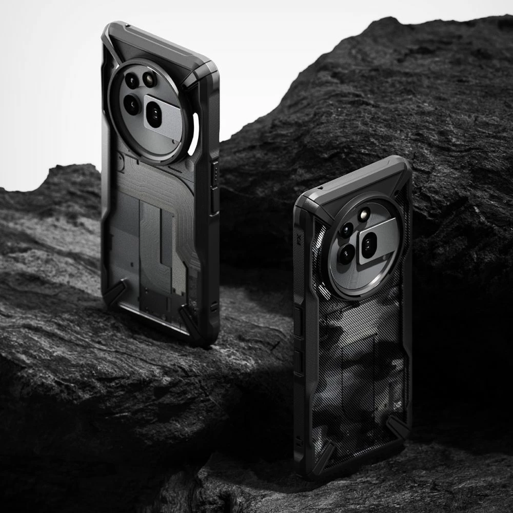 Mbështjellës Ringke Fusion X për Nothing Phone 3A Pro, Clear Grey