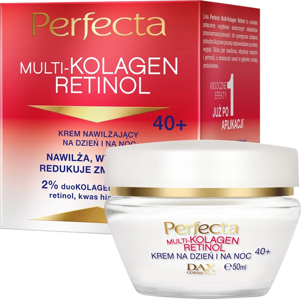 Krem hidratues kundër rrudhave për femra Perfecta Multi-Collagen Retinol, 50ml