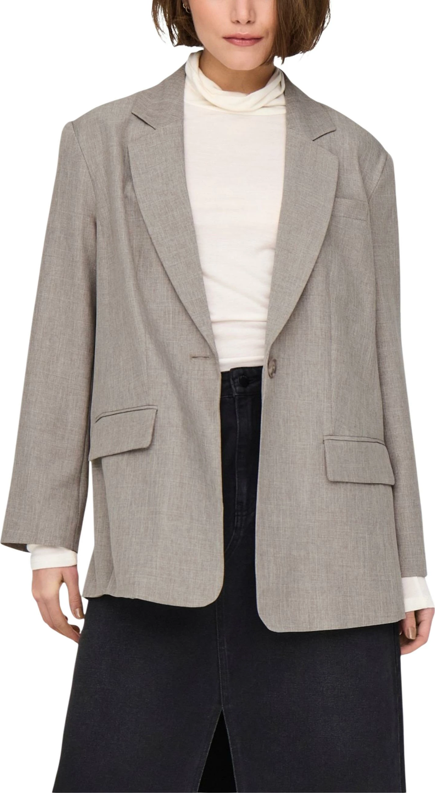 Blejzer për femra Only Onllinda Ls Boyfr Mel 15328158, taupe [Madhësia: L]