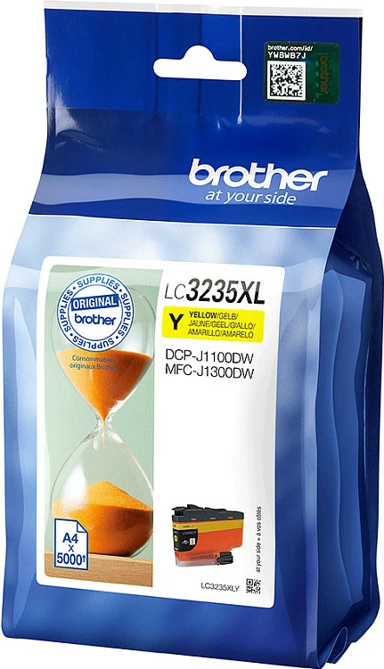 Kartrix boje Brother LC3235XLY, XL High Yield 5000 faqe, për DCP-J1100DW/MFC-J1300DW, e verdhë