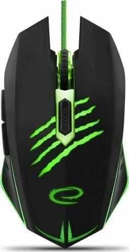 Maus gaming Esperanza MX209 (EGM209G) 2400 DPI USB me kabllo të thurur, backlight multicolor, i zi