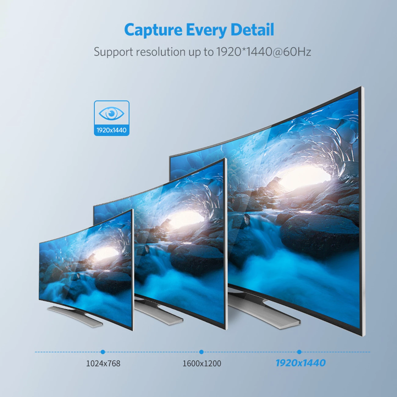 Splitter VGA Ugreen 40254, 1x2, 1920x1440 60Hz, 1m, i zi