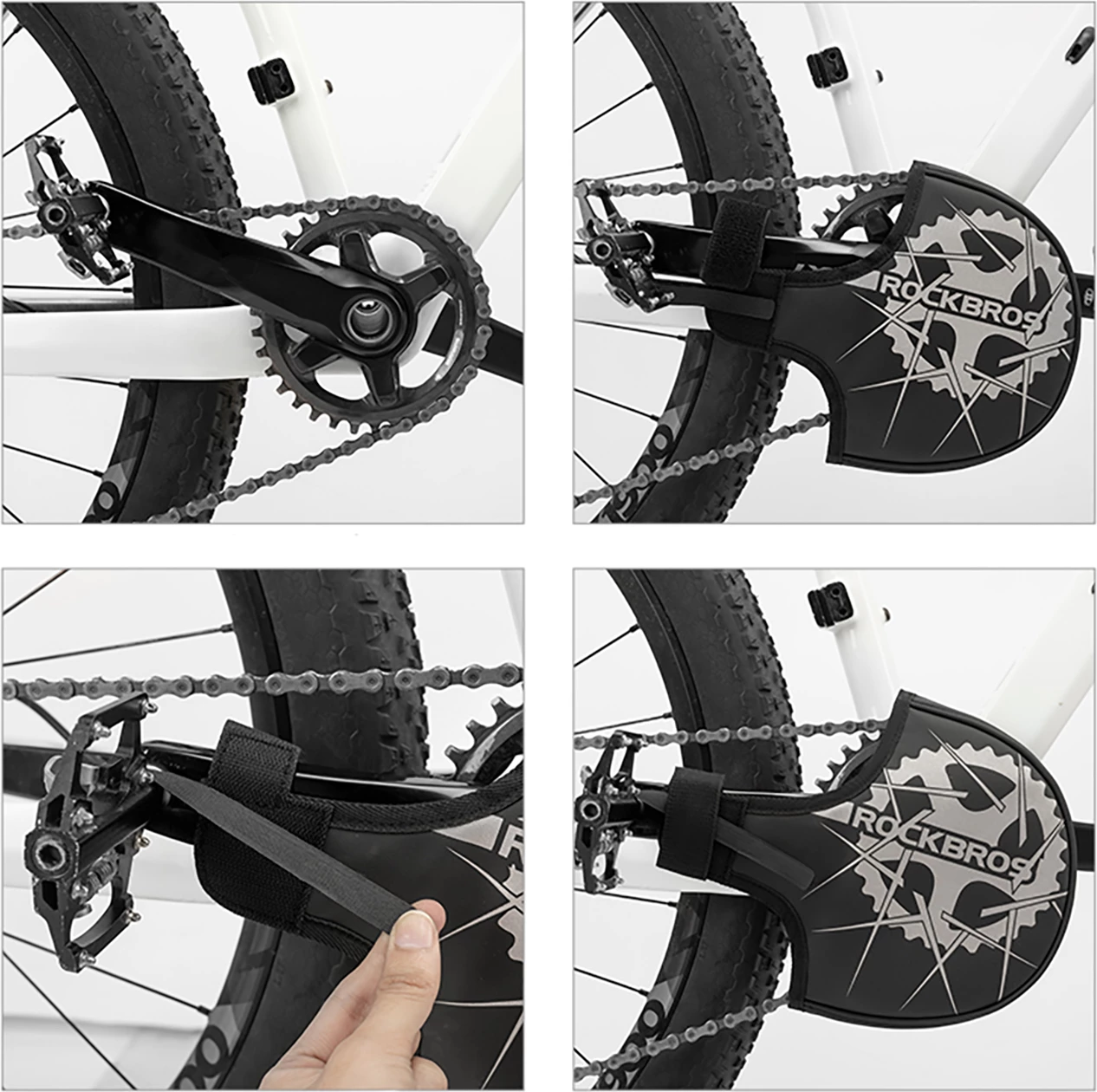 Mbulesë transporti për krankset Rockbros D76, me Velcro, PU i papërshkueshëm nga uji, Black/Gray