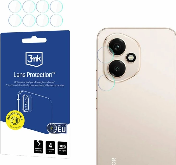 Mbrojtës xhami hibrid për lentë telefoni 3mk Protection Honor 400