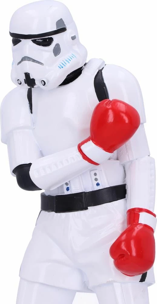 Figurinë koleksionuese NEMESIS NOW Stormtrooper "The Greatest" 18 cm, e bardhë me doreza të kuqe