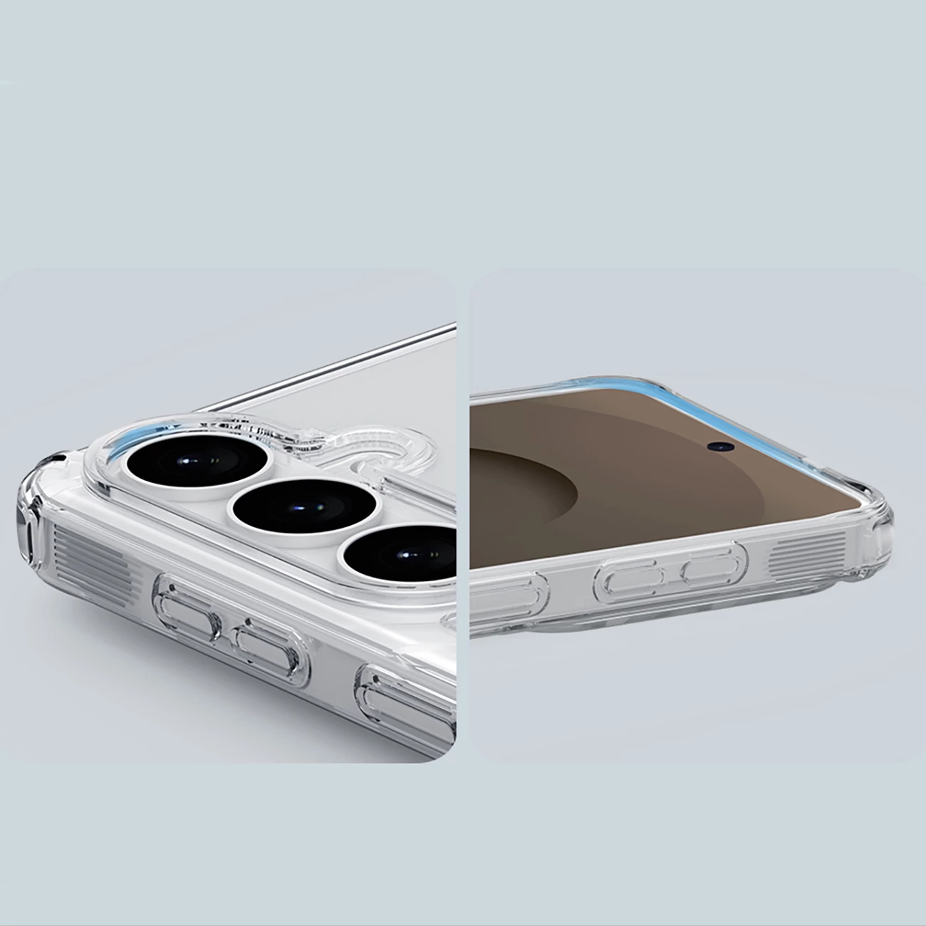 Mbështjellës Nillkin Nature TPU Pro për Samsung Galaxy S26, kompatibil me MagSafe, TPU+PC, gjysmë transparent, bardhë