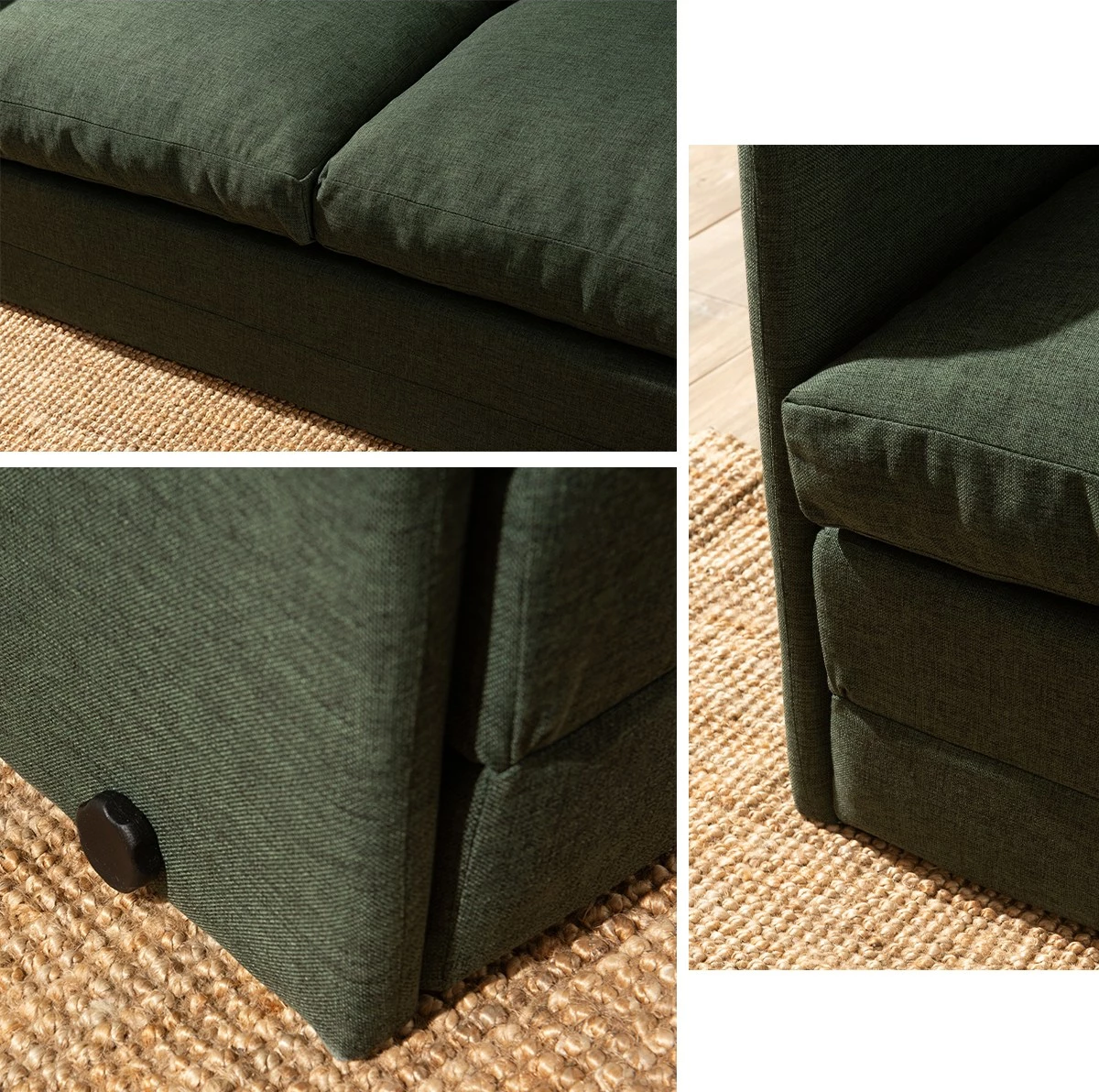 Divan-krevat dy ulës, ngjyrë e gjelbër, Saga XL, Atelier del Sofa