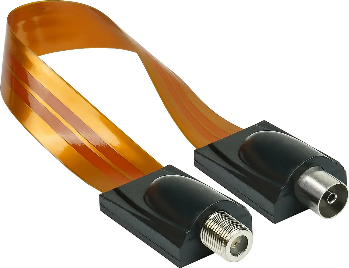 Kabllo antene GoodConnections S-FD26FK, F mashkull në IEC femër, 0.263 m, portokalli