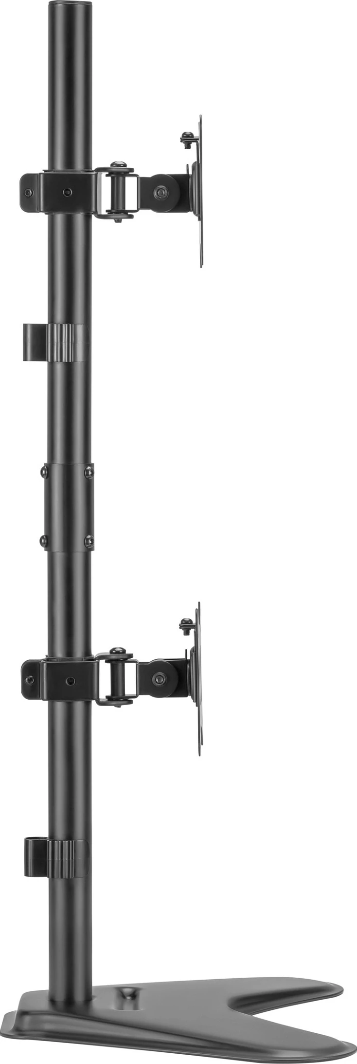 Mbajtës monitori EQUIP Tischfuß, për 2 monitorë 17"-32", VESA 75x75-100x100, 9 kg, i zi