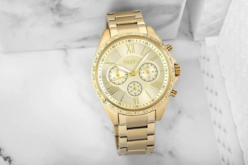 Orë dore për femra Fossil, të arta