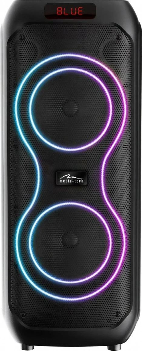 Altoparlant Bluetooth Media-Tech POWER AUDIO MAX MT3185, 120W RMS, Bluetooth 5.3, TWS, MP3 MicroSD/USB, AUX, FM, Karaoke, USB-C, i zi