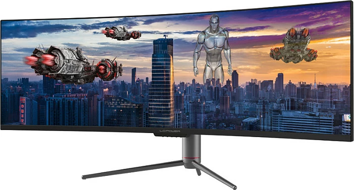 Monitor gaming LC-Power LC-M49-DQHD-120-C-Q, 49", QLED, 5120x1440, 120Hz, i zi
