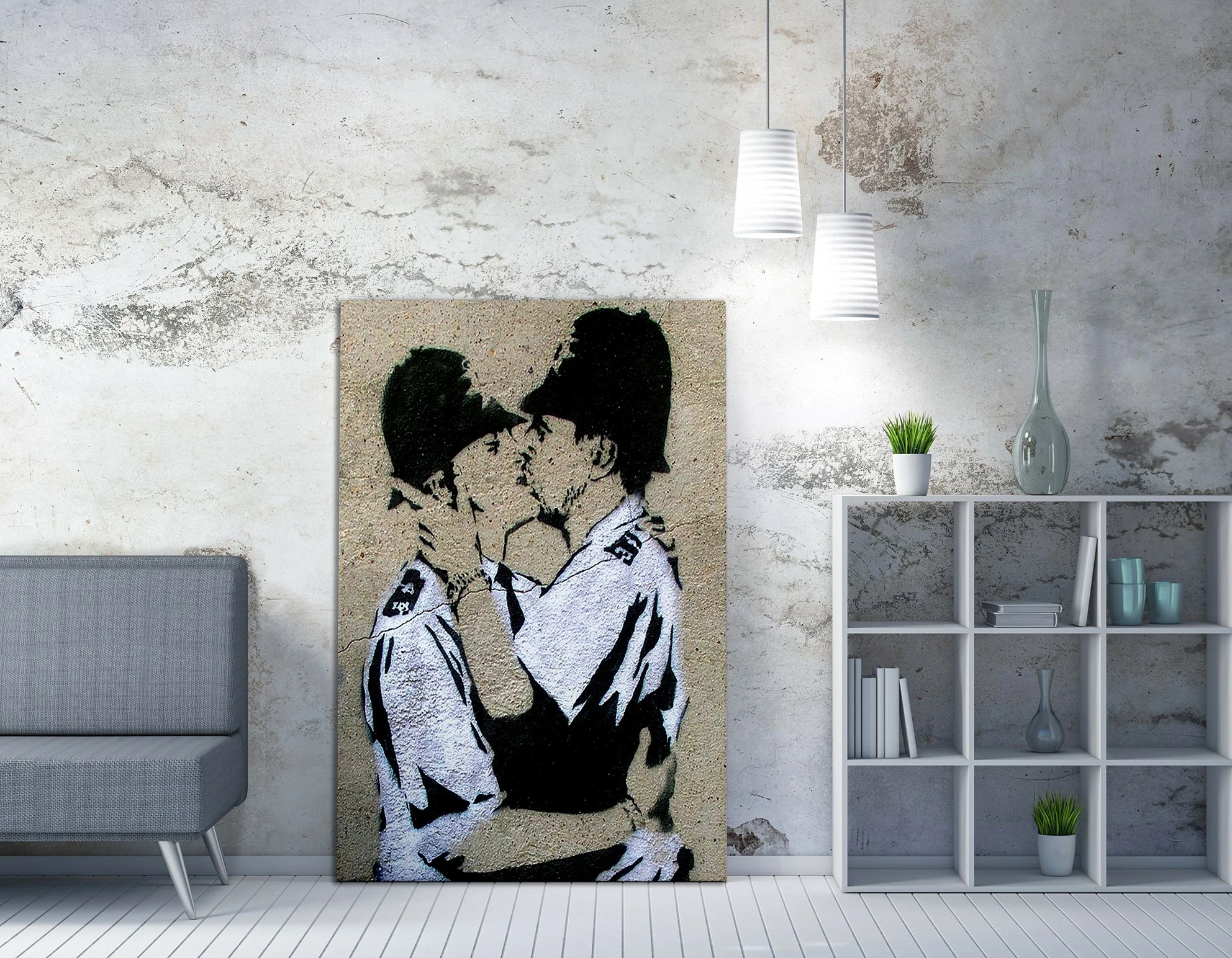 Pikturë dekorative në kanavacë Wallity, WY16, shumëngjyrëshe, 70x100cm