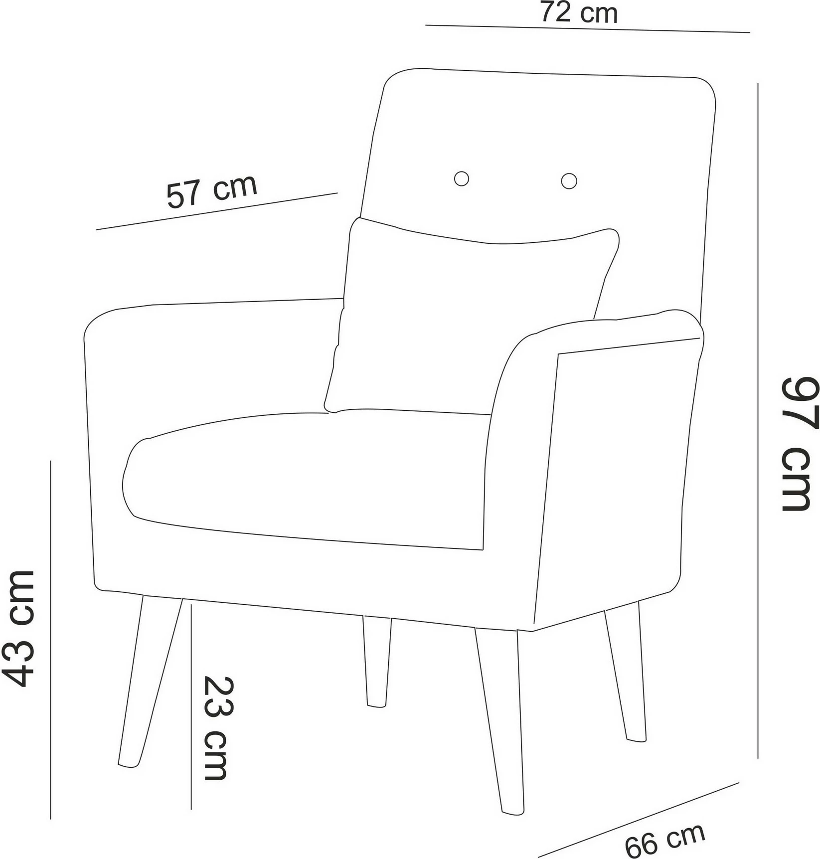 Set divani-krevat Atelier del Sofa, Aria-TKM05-1005, krem