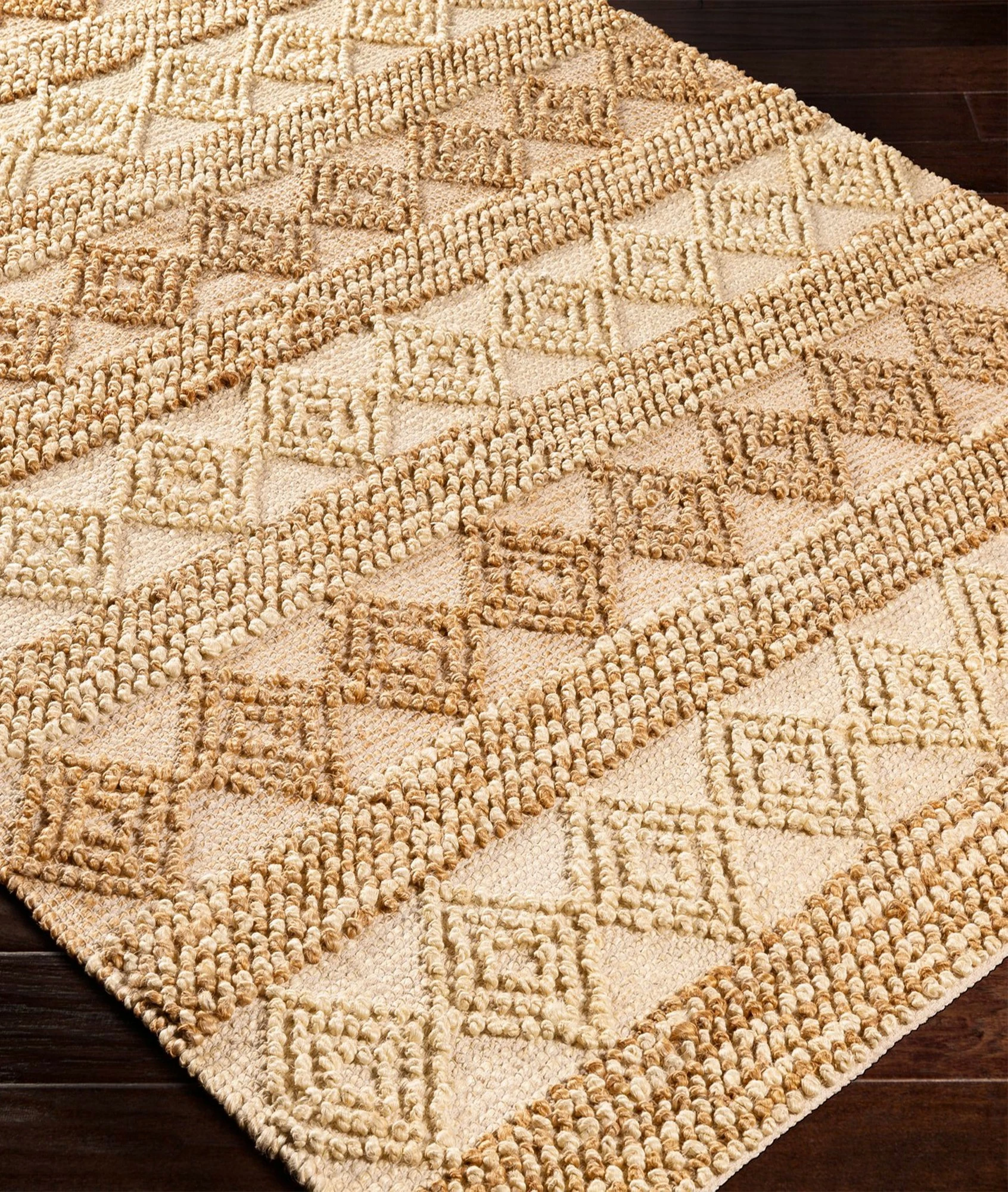 Qilim jute natyral, 160x240cm, Conceptum Hypnose, 00025A