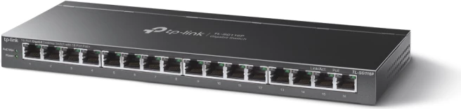Switch TP-LINK TL-SG116P, 16 porta Gigabit, 8x PoE+ 120W, metal, i zi