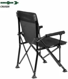 Karrige e palosshme kampingu BRUNNER Cruiser 0404039N.C03, 110 kg, 51×44×48/90 cm, e zezë