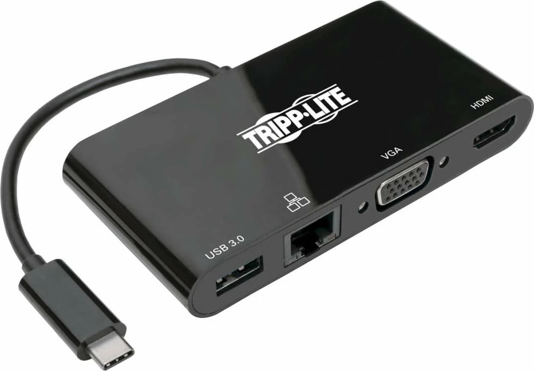 Adapter USB-C Tripp Lite U444-06N-HV4GUB, HDMI 4K, VGA, LAN Gigabit, USB 3.0, zi