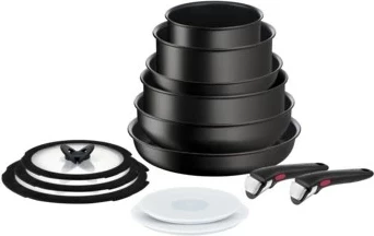 Set enësh gatimi Tefal Ingenio Unlimited L7639002, alumin, 13 copë, e zezë