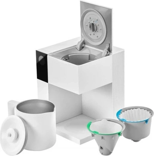 Aparat kafeje me filtra Fellow Aiden White, 1.5L, Bardhë