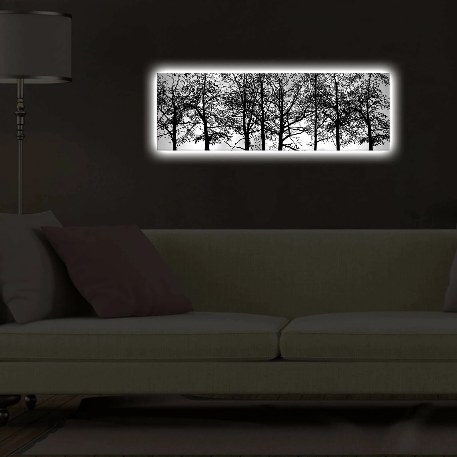 Pikturë dekorative me drita LED, Wallity, 3090DACT-72