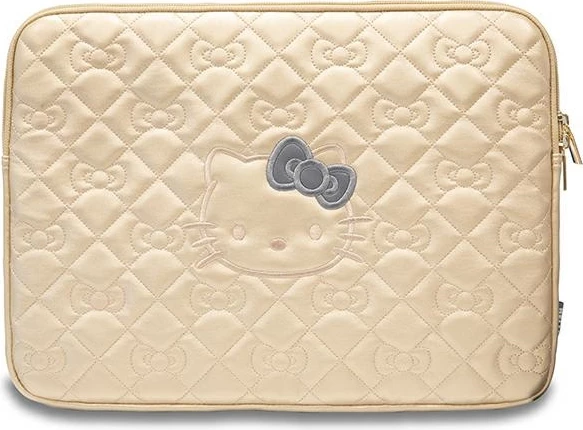 Mbështjellës laptopi Hello Kitty Zip PU Quilted Bows, 14 inç, Ari